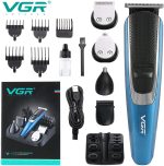 ⁦VGR 6-in-1, Face, Hair and Body - Multi Grooming Kit. Hair Trimmer Beard Trimmer Ear & Nose Trimmer Head Shaver Beard Styling Full Body Grooming Kit Fully, 120 minutes Runtime⁩ - الصورة ⁦2⁩