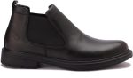Men's Premium Genuine Leather Half Boots Stylish Rubber Sole Slip Resistant - الصورة 3