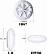 ⁦Battery Hawk Portable Ultrasonic Turbine Washing Machine,Mini Compact Turbo Washer, Turbine Sterilizes Washer with USB Power for Home, Travel, Business Trip Apartment, Dorm⁩ - الصورة ⁦2⁩