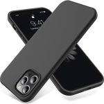 Dl3 Mobilak Compatible with iPhone 14 Pro (6.1 Inch) Case, Liquid Silicone Case, Full Body Protective Cover, Shockproof, Slim Phone Case, Anti-Scratch Soft Microfiber Lining (Dark Gray)