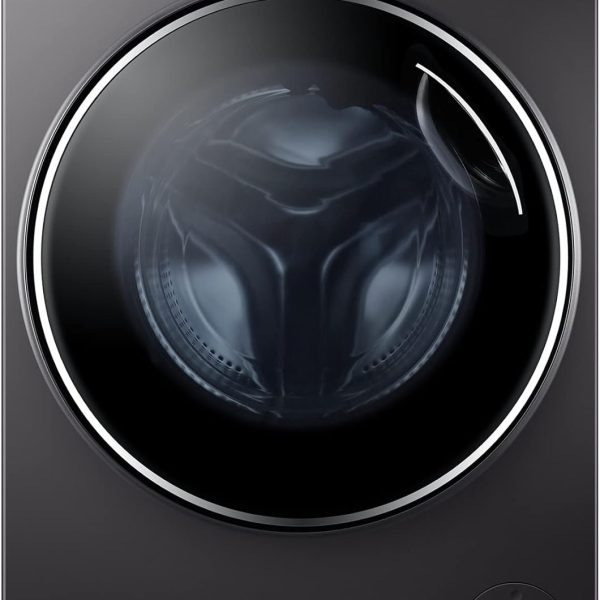 Haier 12 KG Front Loading Washing Machine, 525mm Super Drum, Direct Motion Inverter Motor, Laser Welding, Steam, Dark Silver, HW120-B14979S8
