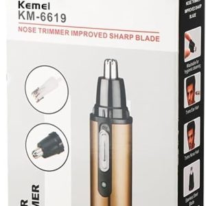 Kemei KM-6619 Nose Eyebrow Ear Sideburns Hair Trimmer,Electric nose hair clipper for women, nose hair trimmer for men, charging nostrils, ear hair scissors, nose hair machine.