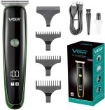 ⁦ماكينة حلاقة شعر في جي ار V-966 احترافية مع شاشة ال اي دي ذكية مدة التشغيل: ببطارية 120 دقيقة للرجال أخضر⁩ - الصورة ⁦8⁩