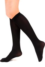 ⁦Charmaine Knee-High Opaque and Plain Socks for Women⁩ - الصورة ⁦3⁩