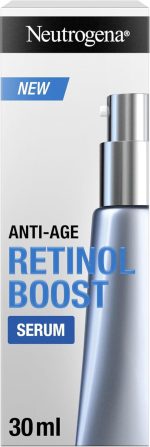 Neutrogena Retinol Boost Anti-Age Serum, Face Serum, 30ml, Complete Eye Area Skin Care Hydration Regime with Retinol, Collagen, Myrthus, and Hyaluronic Acid, Improves Skin Tone and Texture