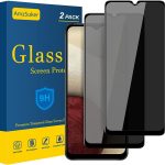 SUKER [2-Pack] for Samsung Galaxy A12/A32 5G Privacy Screen Protector, Anti-Spy 9H Hardness Anti-Scratch Bubble Free Tempered Glass Screen Protector for Galaxy A12/A32 5G 6.5 inch (Black)
