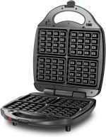 ⁦Black & Decker 1400W 3-in-1 4 Slice Sandwich & Waffle Maker with 180 Degree Grill Mode with Interchangeable Plate, TS4130-B5, 2 Years Warranty⁩ - الصورة ⁦5⁩