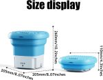⁦Krneaoch 6L 36W Portable Washer, Portable Washing Machine with Blue Light Sterilization, Mini Washing Machine, Washing Machine Small Folding, Lightweight and Easy to Bring and Store⁩ - الصورة ⁦2⁩