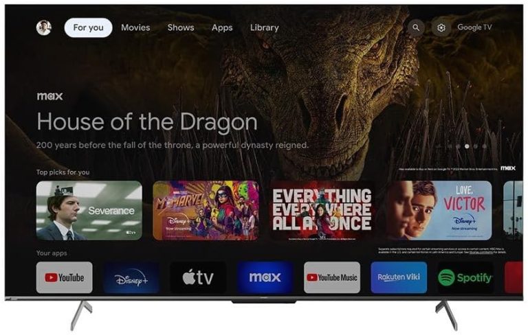 SHARP 4K Smart Frameless TV 75 Inch Built-In Receiver 4T-C75FN6EX