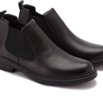 Men's Premium Genuine Leather Half Boots Stylish Rubber Sole Slip Resistant