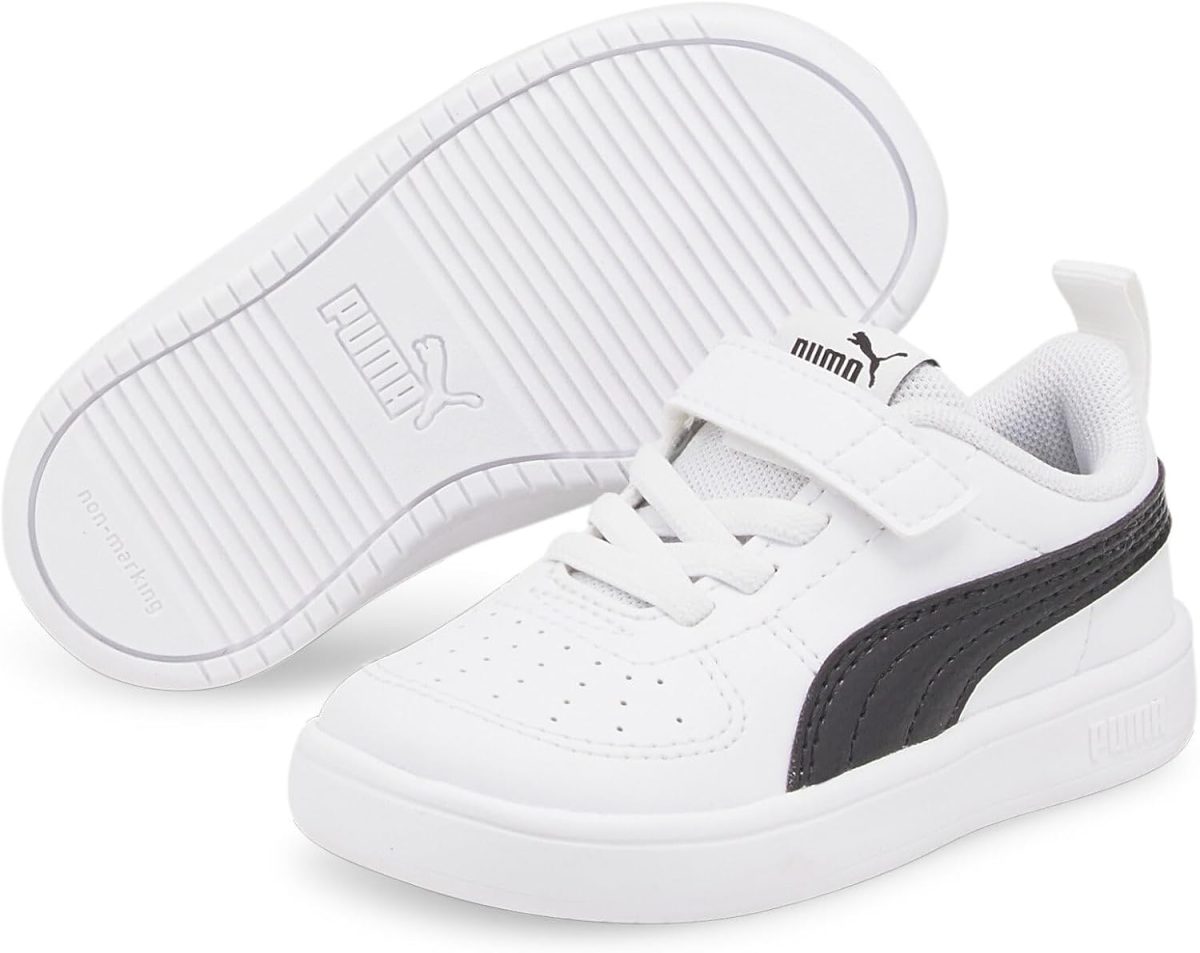⁦PUMA Unisex Baby Rickie Ac Inf Sneaker, Puma White⁩ - الصورة ⁦6⁩
