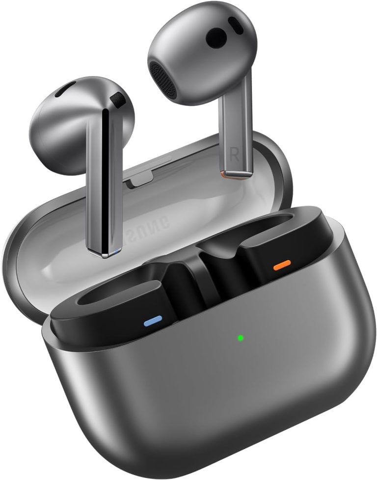 Samsung Galaxy Buds3, Silver, Wireless Bluetooth Earbuds with Adaptive EQ/ANC, Hi-Fi Sound, 360 Audio, 1 Year Local Warranty
