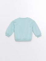 ⁦طقم سويت شيرت مطبوع برقبة دائرية ضيقة وأكمام طويلة وبنطلون ضيق للبنات من ال سي وايكيكي، قطعتين⁩ - الصورة ⁦5⁩