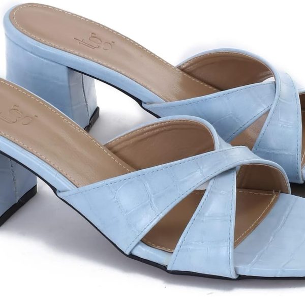 TGS womens X Heel Croc Heeled Sandal