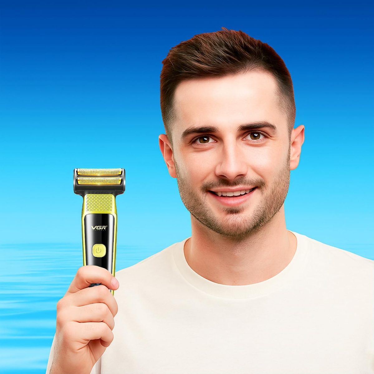 ⁦VGR VL-366 Limited Edition Professional 3 in 1 Grooming Kit with 600mAh Lithium battery, All in one Trimmer for Men, Suitable for Face, Nose, Ear & Body Grooming, 90 min Runtime (Gold) 1 Year Warranty⁩ - الصورة ⁦9⁩