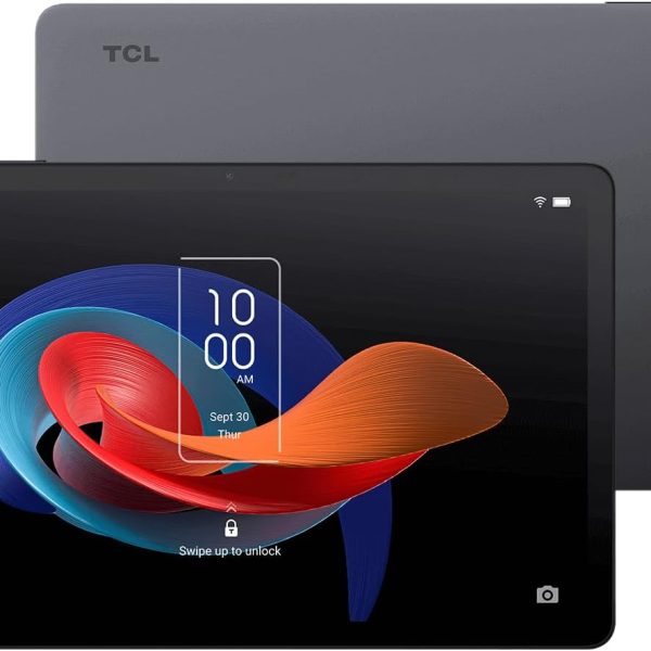 TCL Tablet, TAB 10 GEN2 10.36 Inch 2K NXTVISION Display, 6000mAh Larger Battery, 64GB Storage, 4GB RAM, 4G +WiFi Android Tab, Eye Care Modes, Dark Gray + Flip Case + Keyboard 12 Month Warrenty