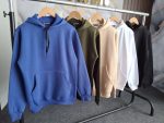 ⁦Men's Hoodie Sweatshirt Loose Fit Solid Color Long Sleeve Kangaroo Pocket Hoodie⁩ - الصورة ⁦2⁩