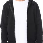 Andora mens Zipper Closure Hooded Fleeced Sweatshirt