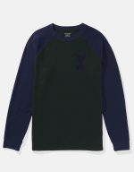 ⁦تيشرت حراري بأكمام طويلة راجلان مزين بشعار ورسومات للرجال من امريكان ايجل⁩ - الصورة ⁦4⁩