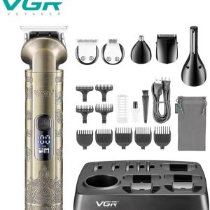 Vgr V-109 Waterproof Ipx6 6 In 1 Professional Set Hair Beard Trimmer Clipper Shaver Nose Trimmer Mesin Gunting Rambut 8 Vgr V-109 Waterproof Ipx6 6 In 1 Professional Set Hair Beard Trimmer Clipper Shaver Nose Trimmer Mesin Gunting Rambut - الصورة 2