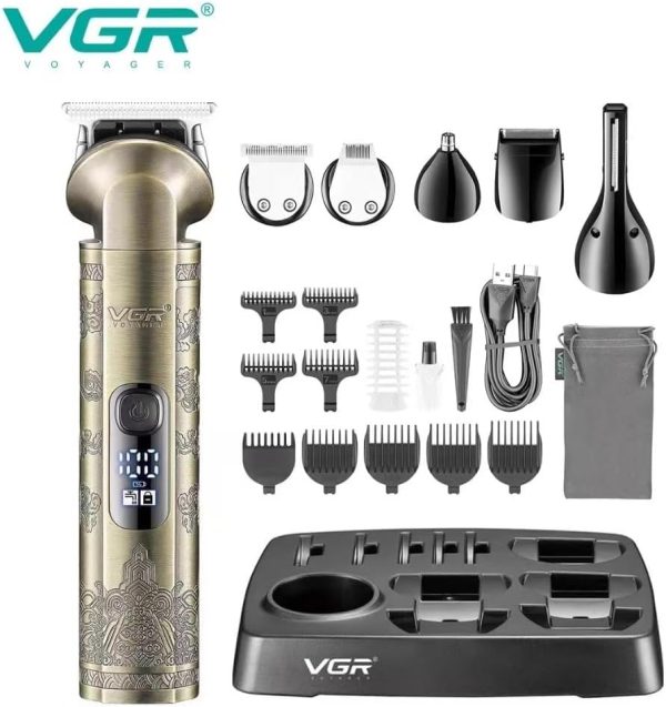 Vgr V-109 Waterproof Ipx6 6 In 1 Professional Set Hair Beard Trimmer Clipper Shaver Nose Trimmer Mesin Gunting Rambut 1 61hhX8v RSL. AC SL1024