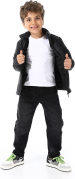 ⁦Andora Boys Waterproof Padded With Fur Jacket⁩ - الصورة ⁦6⁩