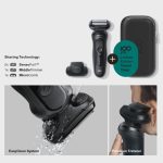 ⁦Braun Series 5 MBS5 Wet & Dry Electric Shaver, SensoFlex, AutoSense, Travel Kit, Black - Braun Max 100 Years Limited Edition⁩ - الصورة ⁦4⁩