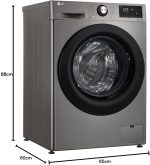 ⁦LG Vivace Washing Machine 8KG, with AI DD technology, Stone Silver⁩ - الصورة ⁦15⁩