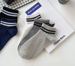 ⁦Trendora Cotton Blend Ankle Socks, Mixed Colors, Regular Size, 5 Pairs With 1 Gift, Casual Wear, Machine Washable⁩ - الصورة ⁦4⁩