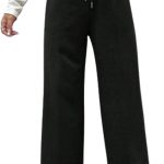 Women's and Girls' High-Waist Wide-Leg Sweatpants - Soft Melton Fabric - Comfortable for Home, Sports, or Walking - New Design for Greater Comfort by Meza