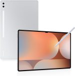 ⁦Samsung Galaxy Tab S10 Ultra,14.6 Inch AI Android Tablet, 5G, 12GB RAM, 256GB Storage, AMOLED Display, Anti-reflection, Durable, S Pen Included, Platinum Silver 1 Year Warranty/Local Version⁩ - الصورة ⁦2⁩