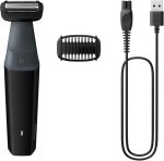 Philips Bodygroom Series 3000 - Waterproof Crotch and Body Trimmer - Comfortable close shave, for all body areas, 50 min. Autonomy, Model BG3017/01