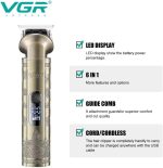 ⁦Vgr V-109 Waterproof Ipx6 6 In 1 Professional Set Hair Beard Trimmer Clipper Shaver Nose Trimmer Mesin Gunting Rambut⁩ - الصورة ⁦7⁩