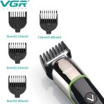 ⁦Vgr V-291 Professional Rechargeable Turbo Function Cordless Beard/Hair Trimmer Kit With Guide Comb, Usb Charging Cord For Men Family & Pets, Green⁩ - الصورة ⁦6⁩