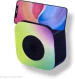 ⁦Sub Bluetooth Speaker With Phone Holder – Portable Wireless Subwoofer RGB LED with AUX Input and Rechargeable Battery for Smartphones, TV,Tablets, and Computers (Multicolor)⁩ - الصورة ⁦2⁩