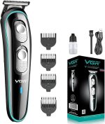 Vgr V-055 Men Shaver & Hair Trimmer : Effortless Grooming, Customizable Cutting, Fast Charging, Corded And Cordless Use - Your Ultimate Grooming Solution (Black)