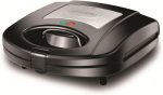 Black & Decker 3 In 1 Interchangeable 780W TS2130-B5, Grill & Waffle& Sandwich Maker Silver/Black - (International Warranty)