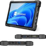 HEIGAOLA Rugged Tablet Win 11 Pro,Celeron Quad-Core 8GB RAM/128 GB ROM Windows Tablet,4G LTE GPS FHD 10.1 INCH Touchscreen HDMI2.0 Tablet PC IP67 Waterproof,16000mAh Battery,BT 5.2 WiFi 5 Ethernet