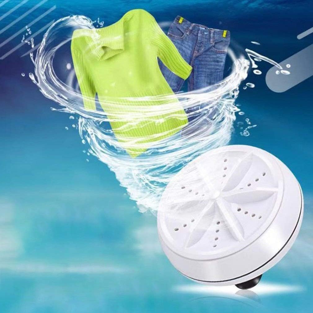 61kpprKEnhL._AC_SL1010_.jpg (10pcs) Mini Washing Machine Portable Turbo Personal Rotating Washer Convenient Travel Home Business Travel USB