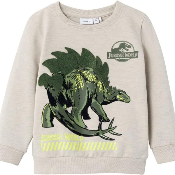 name it Boy's Juvan Jurassic Long-Sleeves Sweatshirt