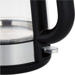 ⁦KENWOOD Glass Kettle 1.7L Cordless Electric Kettle 2200W with Auto Shut-Off & Removable Mesh Filter ZJG08.000CL Clear/Silver/Black - (International Warranty)⁩ - الصورة ⁦8⁩