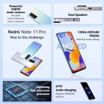 ⁦Xiaomi Redmi Note 11 Pro DUAL SIM 64GB ROM + 6GB RAM (GSM only | No CDMA) Factory Unlocked 4G/LTE Smartphone (Polar White) - International Version⁩ - الصورة ⁦5⁩