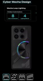 ⁦Infinix GT 20 Pro 5G (Mecha Blue, 8GB RAM, 256GB Storage) | Up to 16GB Extented RAM | 6.78" AMOLED Display | 108MP+2MP+2MP | 32MP Front Camera | MediaTek Dimensity 8200 Processor | 45W Fast Charging⁩ - الصورة ⁦6⁩