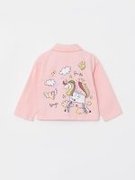 LC WAIKIKI Polo Neck Long Sleeve Printed Baby Girl Jacket - الصورة 3