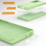 ⁦ELMO3EZZ جراب مطاطي من جل السيليكون مضاد للصدمات ببطانة مايكروفايبر، متوافق مع موبايل سامسونج جالاكسي S21 الترا شبكة الجيل الخامس 5G 6.8 بوصة (ماتشا)⁩ - الصورة ⁦4⁩