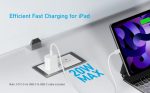 ⁦Anker USB C Charger 20W, PIQ 3.0 Durable Compact Fast Charger, for iPhone 13/13 Mini/13 Pro/12, iPhone 14,iPhone 14 Pro Galaxy, Pixel 4/3, iPad/iPad mini⁩ - الصورة ⁦2⁩
