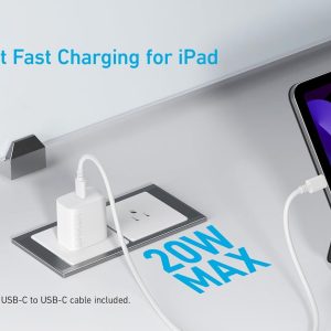 ⁦Anker USB C Charger 20W, PIQ 3.0 Durable Compact Fast Charger, for iPhone 13/13 Mini/13 Pro/12, iPhone 14,iPhone 14 Pro Galaxy, Pixel 4/3, iPad/iPad mini⁩ - الصورة ⁦2⁩