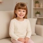 Miza Kids Classic Sleeve Girls Long Sleeve Cotton Lycra Elastic Top Underwear for Daily and Winter Use - الصورة 4