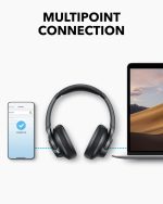 ⁦ANKER Soundcore Q11i Wireless Headphones, 40mm Dynamic DriverHi-Res Audio, One-Touch Bass Boost, 60-Hour Playtime, Detachable Ear Cushions, Bluetooth V5.3, Dark Gray | 18 Months Warranty⁩ - الصورة ⁦6⁩
