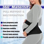 ⁦With Magic Pregnancy Belt 3-in-1 No Daily Fatigue, Balance Belly Weight Distribution, Reduce Back Pain, Free Movement Comfortable and Safety.(Pack of 2)⁩ - الصورة ⁦2⁩